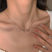 Thumbnail for Dainty CZ Inlaid Natural Opal Tulip Chain Necklace - ArtGalleryZen