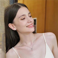 Thumbnail for Dainty CZ Inlaid Pink Crystal Cupid Heart Wings Earrings - ArtGalleryZen