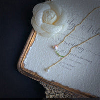 Thumbnail for Dainty Enamel Tulip Pearl Charm Rolo Chain Necklace - ArtGalleryZen
