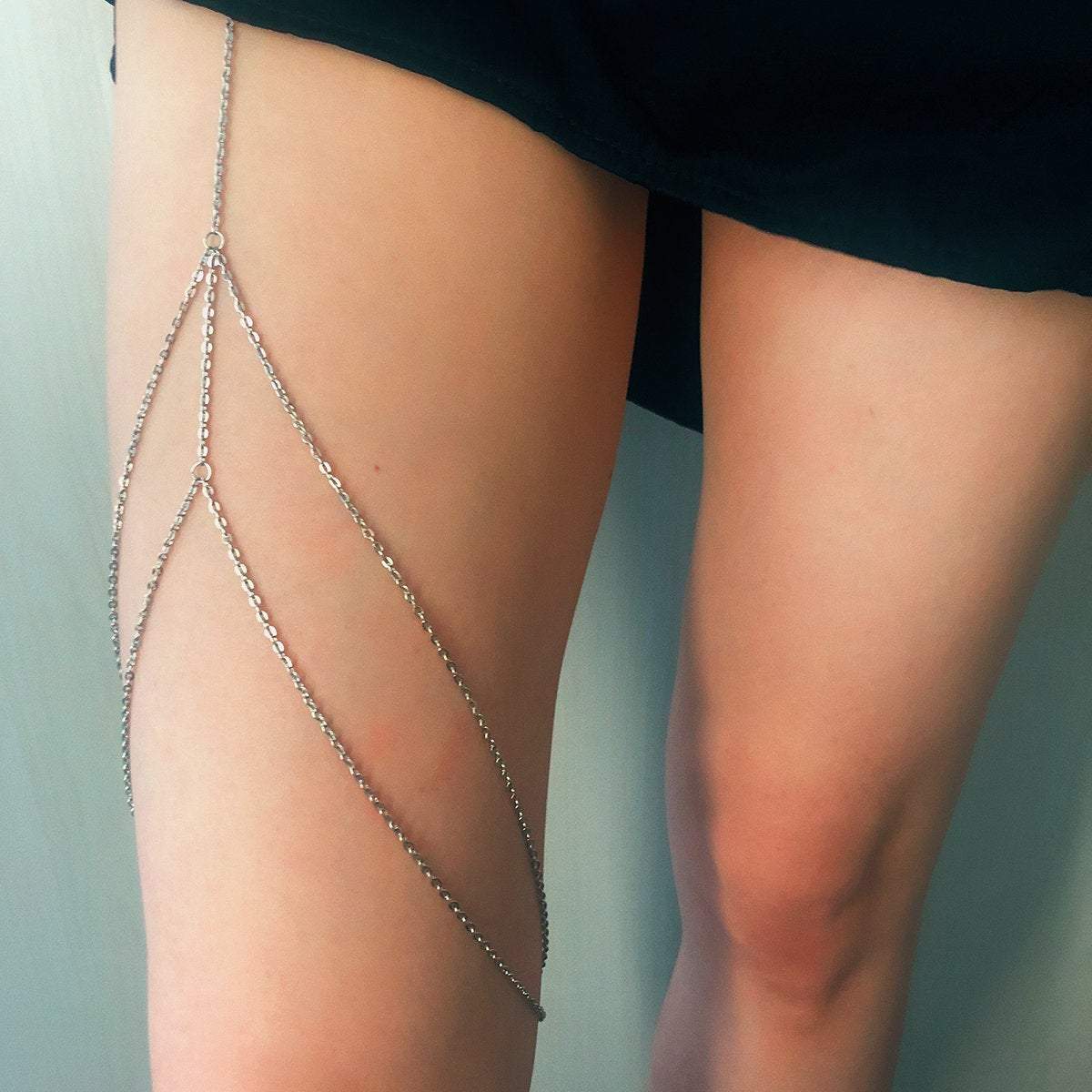 Dainty Layered Chic Womens Thigh Leg Chain - Bikini Beach Harness Body Chain - Body Jewelry Accessories for Women - ArtGalleryZen