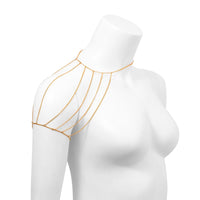 Thumbnail for Dainty Layered Gold Silver Tone Tassel Shoulder Necklace - ArtGalleryZen