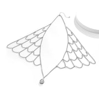 Thumbnail for Dainty Layered Rhinestone Pendant Shoulder Necklace - ArtGalleryZen
