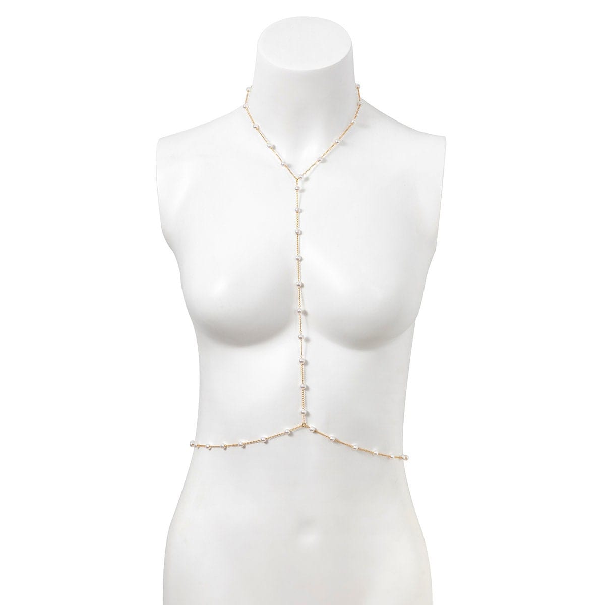 Dainty Pearl Charm Bikini Body Chain - ArtGalleryZen