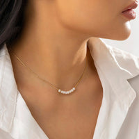 Thumbnail for Dainty Pearl Charm Choker Necklace - ArtGalleryZen