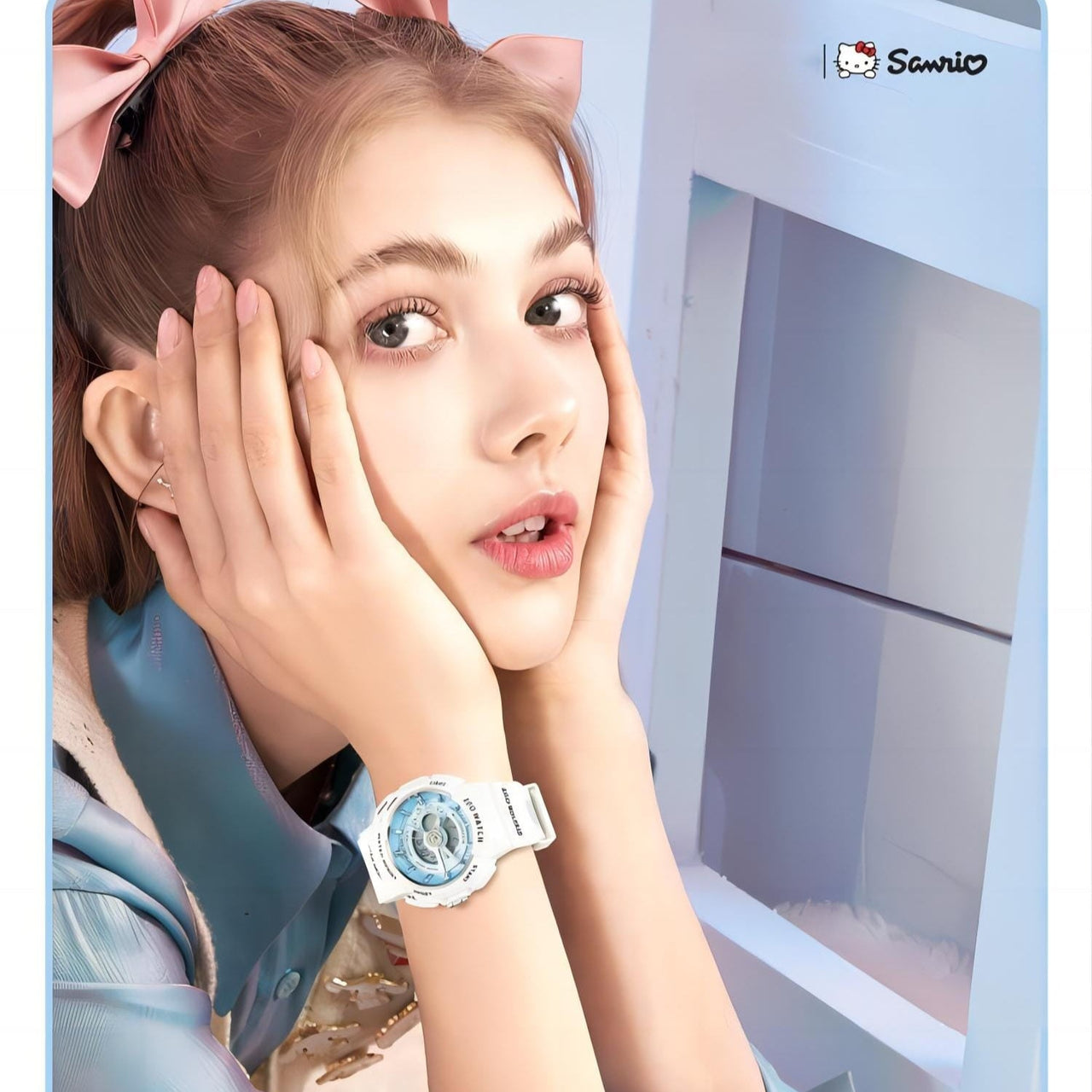 Genuine Sanrio Cinnamoroll Waterproof Multifunction Electronic Dual Display Quartz Watch - ArtGalleryZen