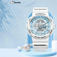 Thumbnail for Genuine Sanrio Cinnamoroll Waterproof Multifunction Electronic Dual Display Quartz Watch - ArtGalleryZen