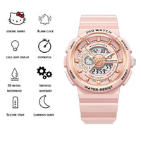 Thumbnail for Genuine Sanrio Hello Kitty Waterproof Multifunction Electronic Dual Display Quartz Watch - ArtGalleryZen