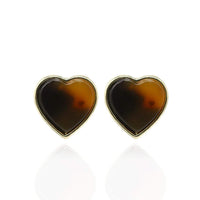 Thumbnail for Geometric Acrylic Marble Leopard Heart Shape Earrings -  Tortoise Shell Jewelry - Statement Jewelry - ArtGalleryZen