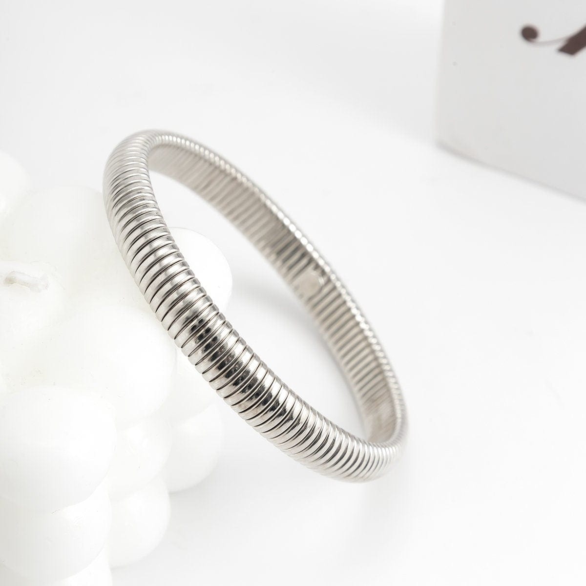 Geometric Metallic Bangle Bracelet - ArtGalleryZen