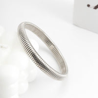 Thumbnail for Geometric Metallic Bangle Bracelet - ArtGalleryZen