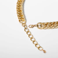 Thumbnail for Gold Silver Tone Costume Chunky Chain Choker Necklace - ArtGalleryZen