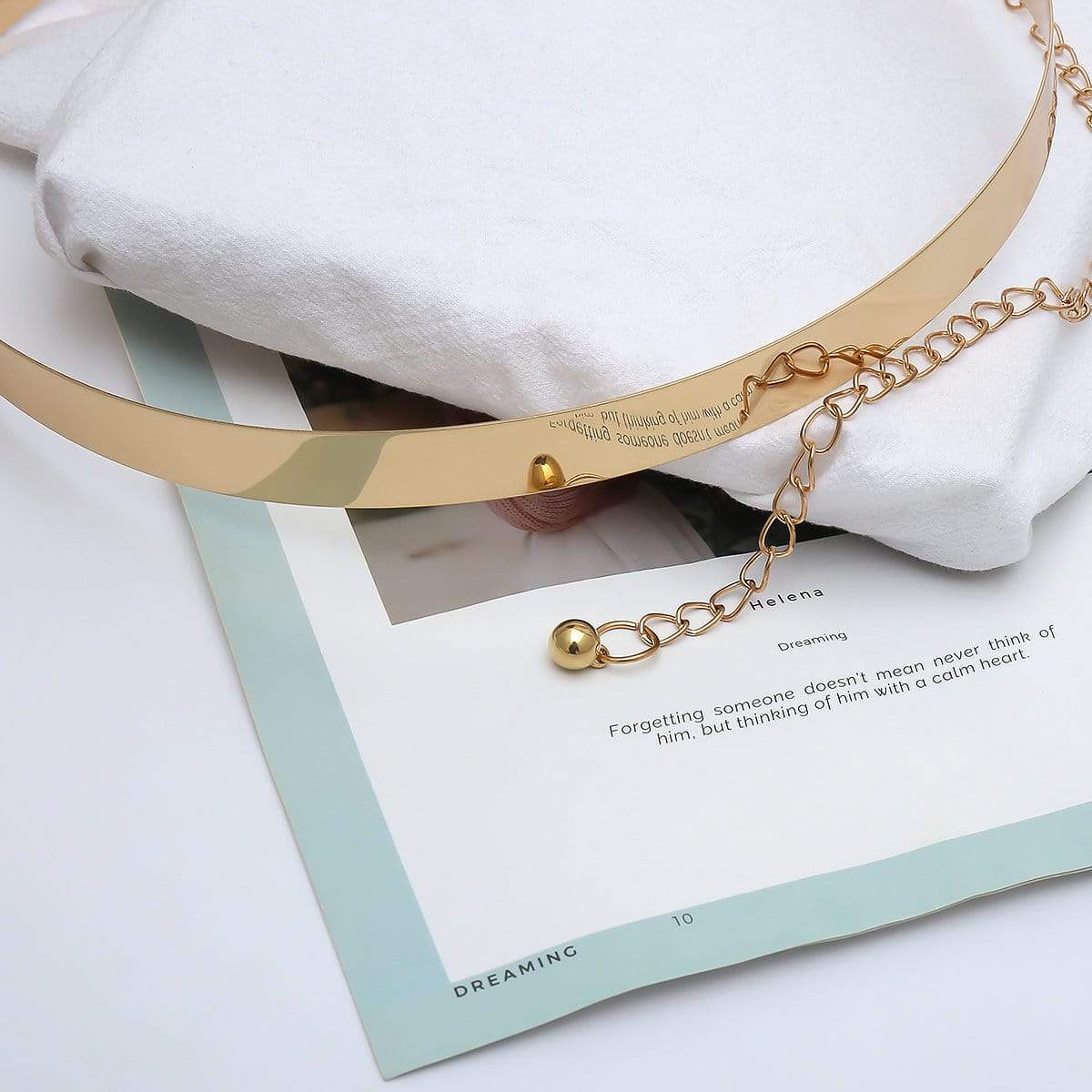 Gold Tone Stylish Waist Belt - Minimalist Skinny Belly Belt - I DO Wedding Sash - ArtGalleryZen