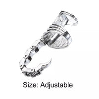 Thumbnail for Gothic Dark Nail Finger Armor Movable Scorpion Ring - ArtGalleryZen