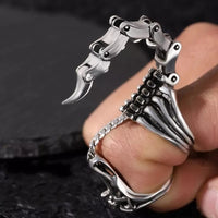 Thumbnail for Gothic Dark Nail Finger Armor Movable Scorpion Ring - ArtGalleryZen