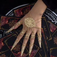 Thumbnail for Gothic Dark Nail Fingers Hand Armor Nails Claws Bracelet - ArtGalleryZen