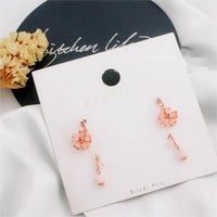 Thumbnail for Handmade Cherry Blossom Dangle Earrings - ArtGalleryZen