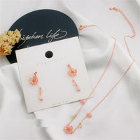 Thumbnail for Handmade Cherry Blossom Dangle Earrings - ArtGalleryZen