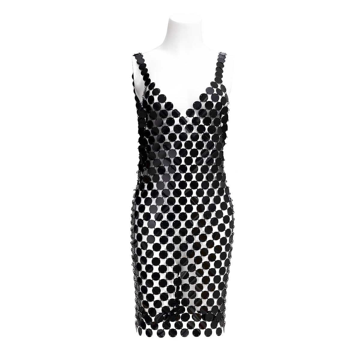 Handmade Colorful Squamous Sequins Patchwork Rave Party Mini Dress - ArtGalleryZen