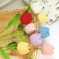 Thumbnail for Handmade Crochet Tulip Flower - ArtGalleryZen