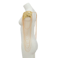Thumbnail for Handmade Curb Chain Tassel Glitter Squamous Sequin Shoulder Chain - ArtGalleryZen