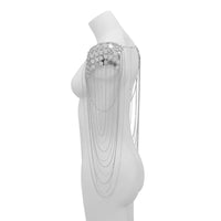 Thumbnail for Handmade Curb Chain Tassel Glitter Squamous Sequin Shoulder Chain - ArtGalleryZen