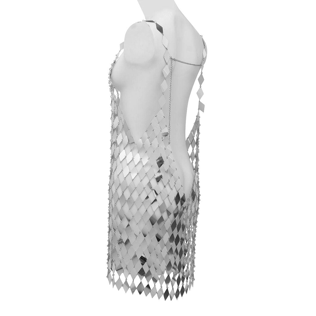 Handmade Glitter Rhombic Sequin Dress - ArtGalleryZen