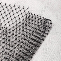 Thumbnail for Handmade Rhinestone Fishnet See Through Mesh Cover Up Dress - ArtGalleryZen
