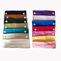 Thumbnail for Headband with Buttons for Face Mask Holder - Yoga Sports Workout Turban Headwrap for Doctors Women Men - ArtGalleryZen