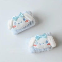 Thumbnail for Kawaii 2 Pieces Face Washing Anti-Wet Plush Wristband Hairband Set - ArtGalleryZen