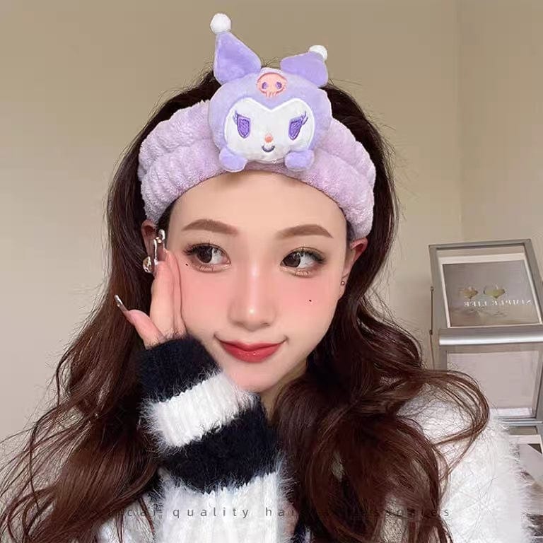 Kawaii Spa Makeup Face Wash Plush Headband - ArtGalleryZen
