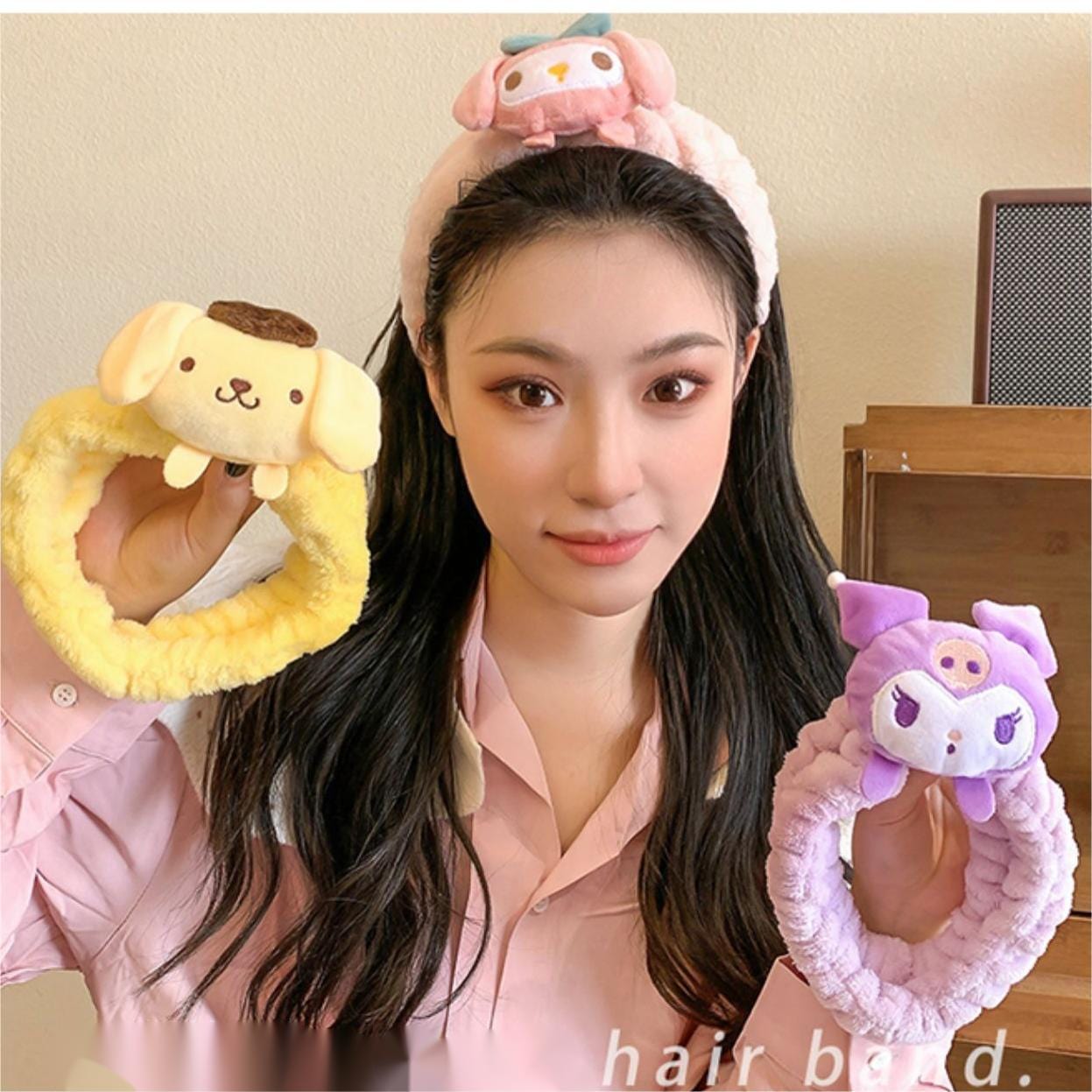 Kawaii Spa Makeup Face Wash Plush Headband - ArtGalleryZen