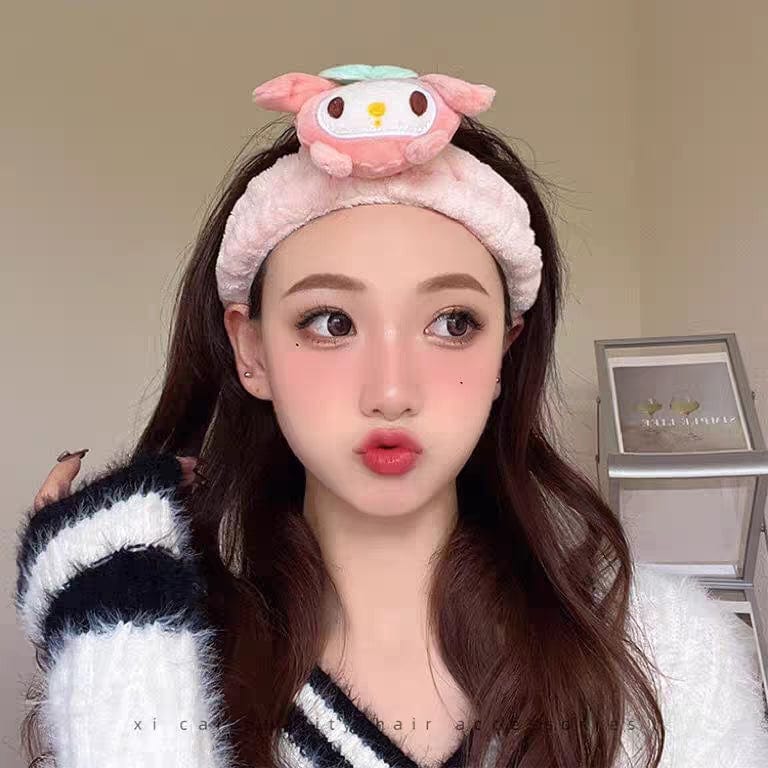 Kawaii Spa Makeup Face Wash Plush Headband - ArtGalleryZen