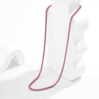 Thumbnail for Minimalist Colorful Enamel Rolo Chain Choker Necklace - ArtGalleryZen