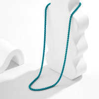 Thumbnail for Minimalist Colorful Enamel Rolo Chain Choker Necklace - ArtGalleryZen
