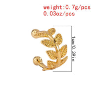 Thumbnail for Minimalist Golden Leaf Ear Cuff Earrings - ArtGalleryZen