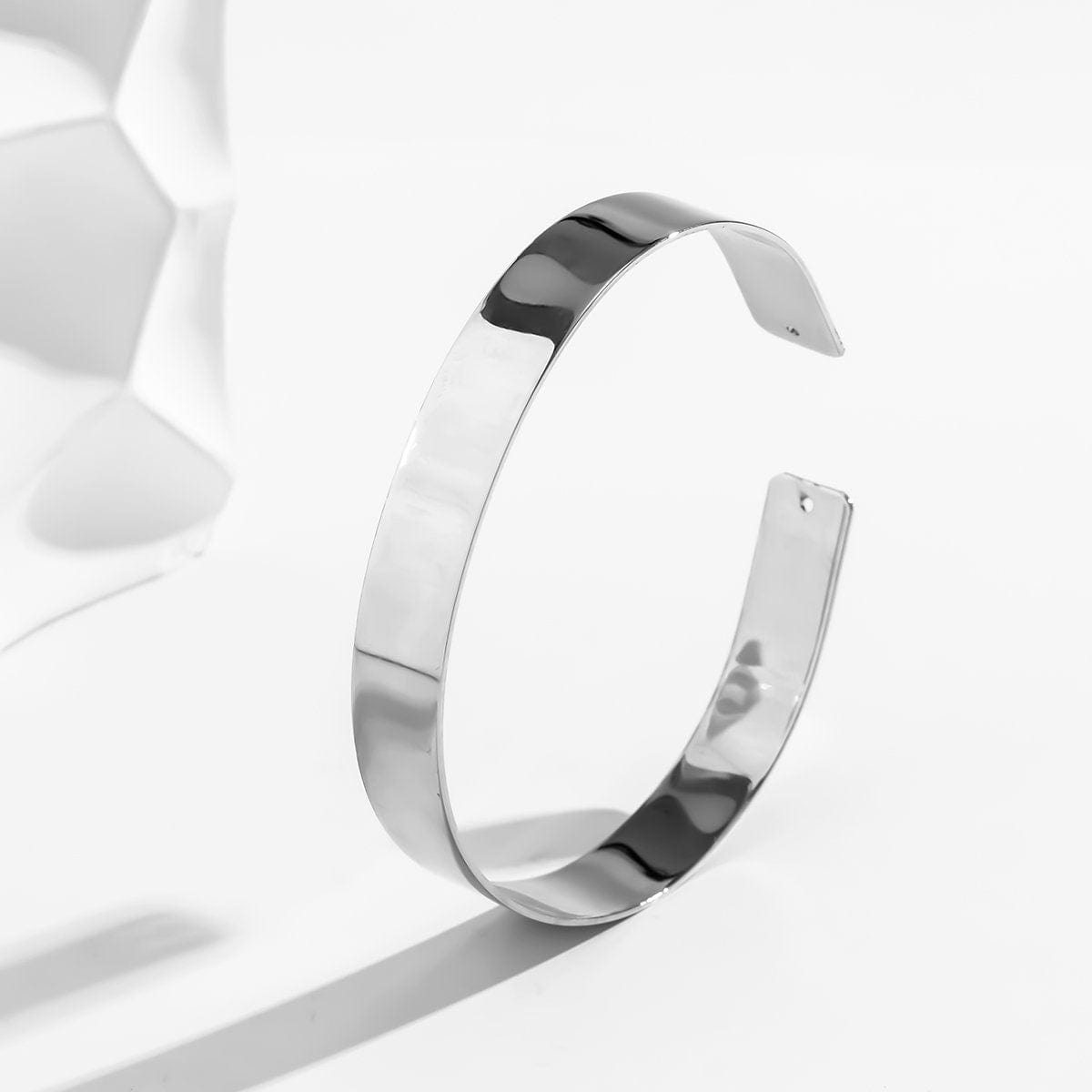 Minimalist Hammered Upper Arm Cuff - ArtGalleryZen