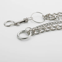 Thumbnail for Minimalist Layered Silver Tone Metal Curb Link Trouser Chain - ArtGalleryZen