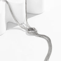 Thumbnail for Minimalist Layered Snake Chain Y Necklace - ArtGalleryZen