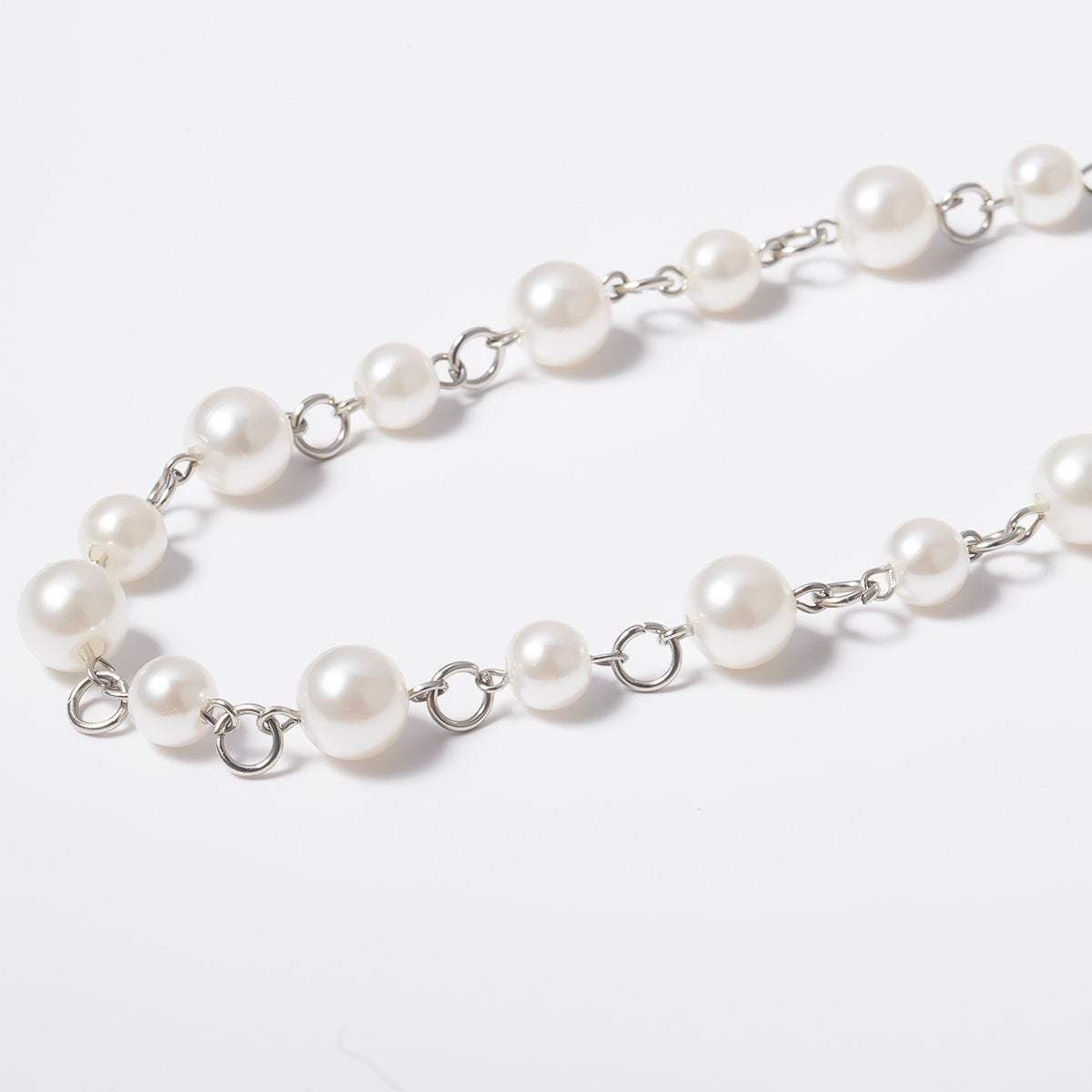 Multi-layer Natural Pearl Bead Sash - Baroque Style Pearl Waist Chain - Ivory Pearl Waist Belt - Trendy Pearl Wedding Belly Chain - ArtGalleryZen