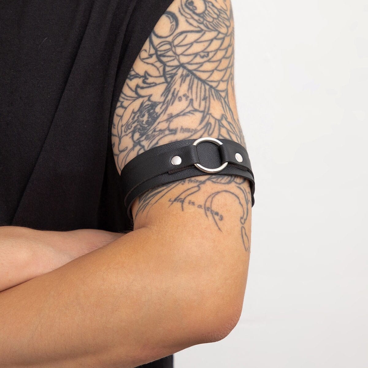 Punk PU Leather Upper Arm Cuff - ArtGalleryZen