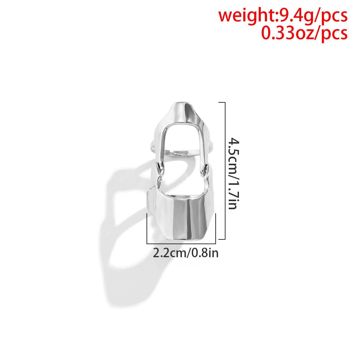 Punk Style Armour Bendable Double Knuckle Ring - ArtGalleryZen