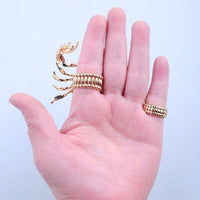 Thumbnail for Punk Style Chunky Rhinestone Scorpion Finger Ring - ArtGalleryZen