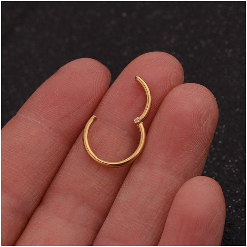 White Gold Nose Hoop