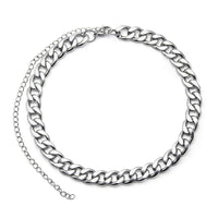 Thumbnail for Stainless Steel Punk Style Chunky Chain Choker Necklace - ArtGalleryZen