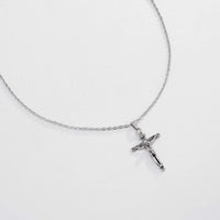 Thumbnail for Stainless Steel Retro Cross Pendant Necklace - ArtGalleryZen