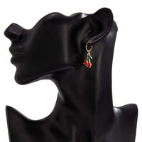 Thumbnail for Trendy 6 Pairs Butterfly Cherry Huggie Hoop Earrings Set - ArtGalleryZen