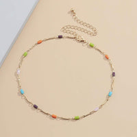 Thumbnail for Trendy Colorful Acrylic Cylindricity Charm Choker Necklace - ArtGalleryZen