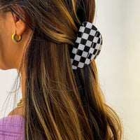 Thumbnail for Trendy Colorful Checkered Hair Claw Hair Clip - ArtGalleryZen