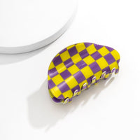 Thumbnail for Trendy Colorful Checkered Hair Claw Hair Clip - ArtGalleryZen