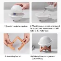 3D Moon Air Humidifier Night Light - ArtGalleryZen